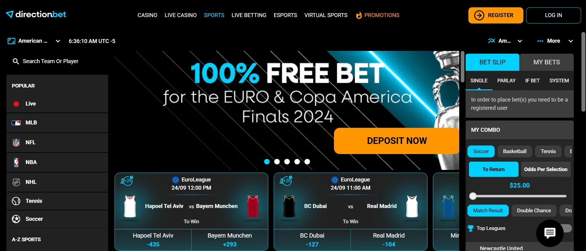 Directionbet Casino Seite